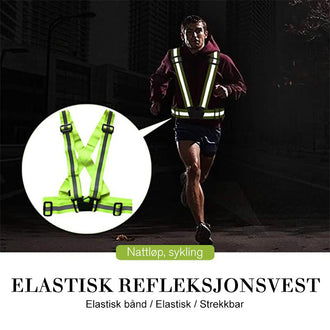 Reflekterende fluorescerende løpesele