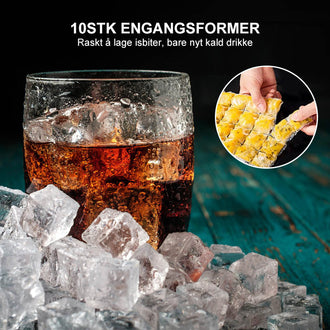 Selvforseglende vesker for Ă„ lage isbiter