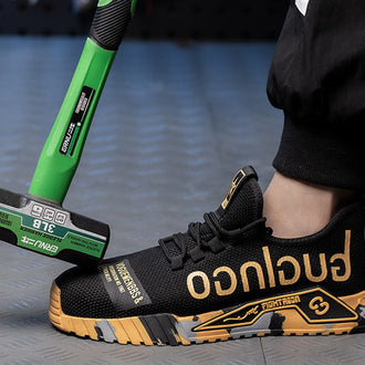 Pustende Lette Sikkerhetssko Med Ståltå