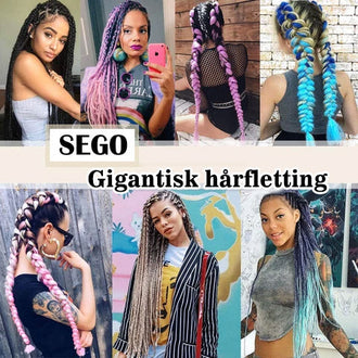 Sunsetime™ Jumbo fletting av syntetisk hår