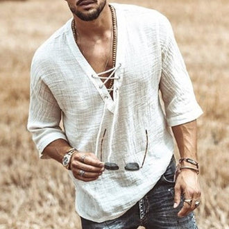 Summer Men Casual Cotton Shirts
