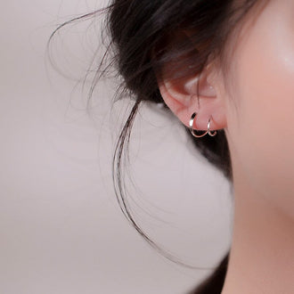 Spiral Hoop Twist øredobber