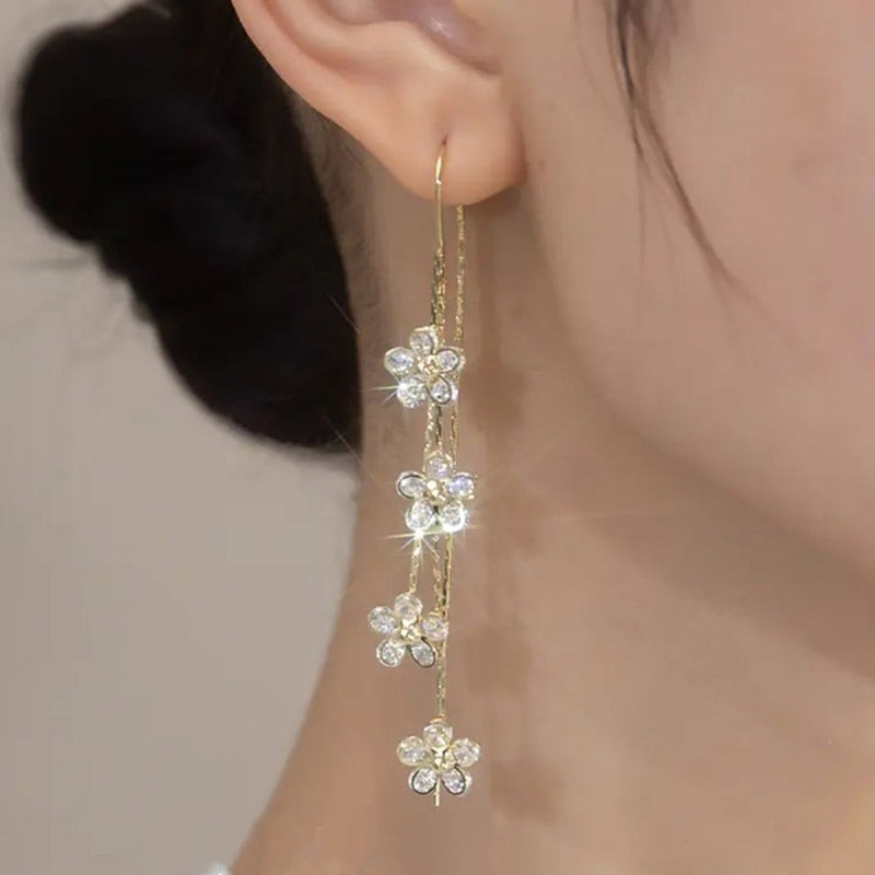 Zirconia Plommeblomst Øredobber