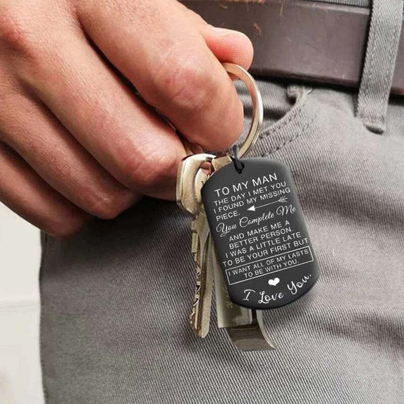 Jeg vil at alle mine varer skal være med deg nøkkelring