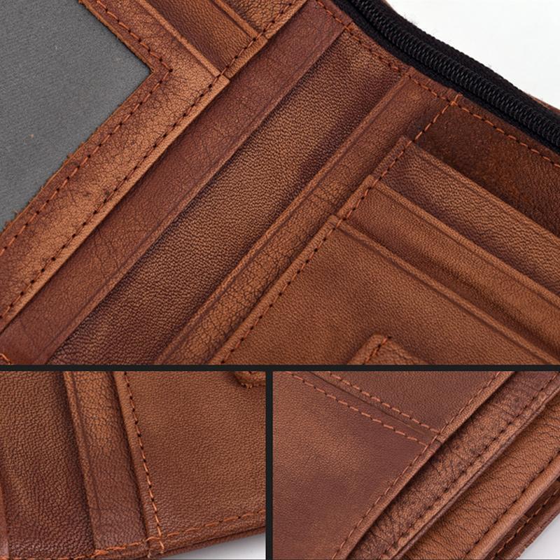 RFID Vintage Lær Lommebok
