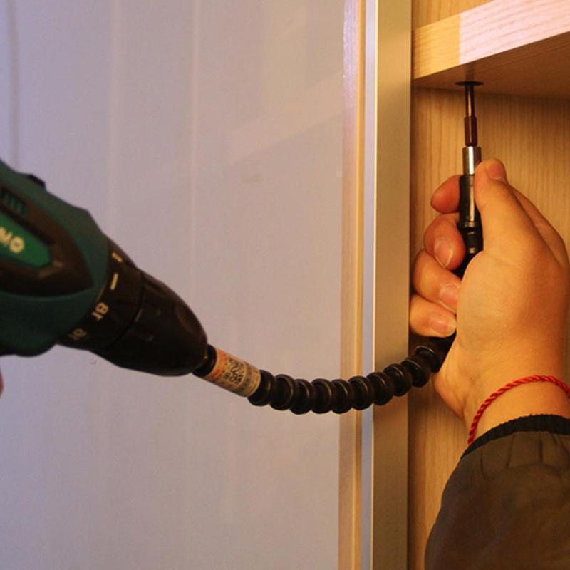 Fleksibelt bor-forlengelse med skruebitholder