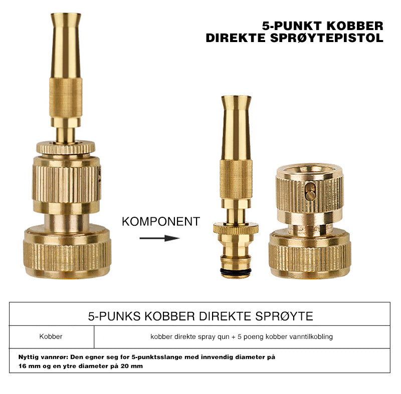 Kobber direkte sprøytepistol
