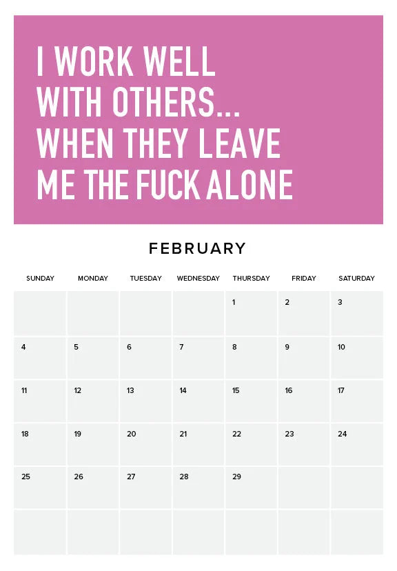 Det er vanskelig å være voksen 2024 Kalender