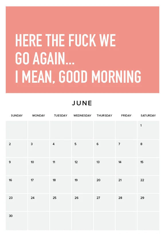 Det er vanskelig å være voksen 2024 Kalender