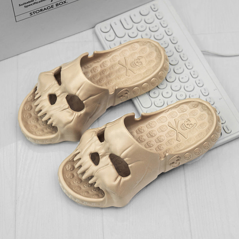 Skull Design Single Band Tøfler