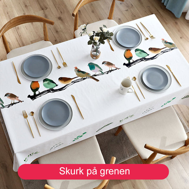 Vanntett og oljesikker dekorativ duk