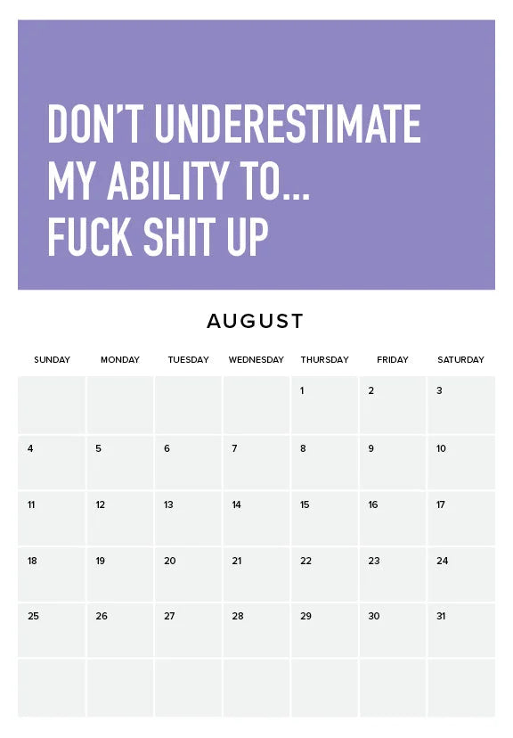 Det er vanskelig å være voksen 2024 Kalender
