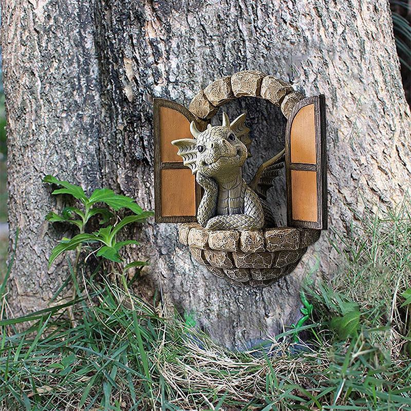 Søt Dragon Statue Ornament