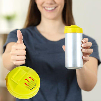 Støvtett forseglingshette for drikke