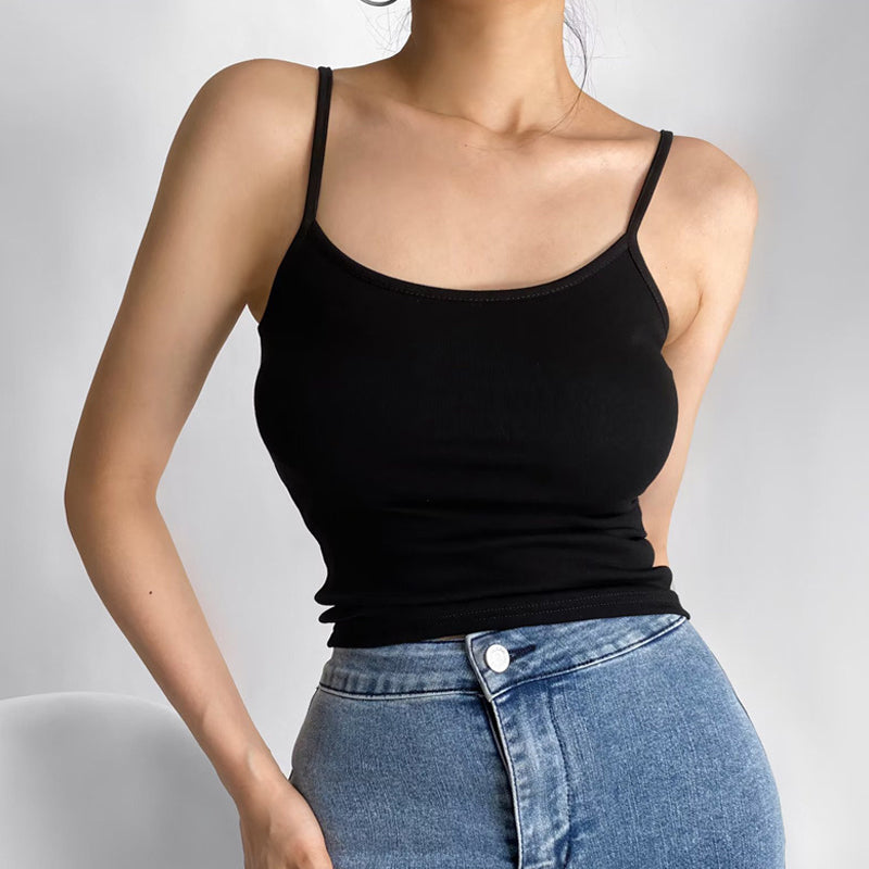Uformell, enkel camisole-topp for kvinner