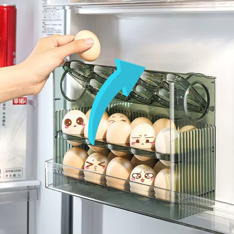 Automatisk Flip Egg Oppbevaringsboks