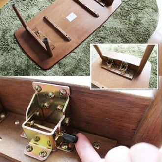 Sammenleggbar låsehengsel