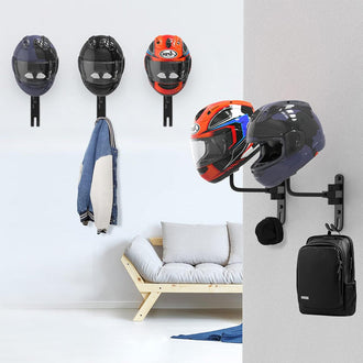 Stativ for motorsykkelhjelmer