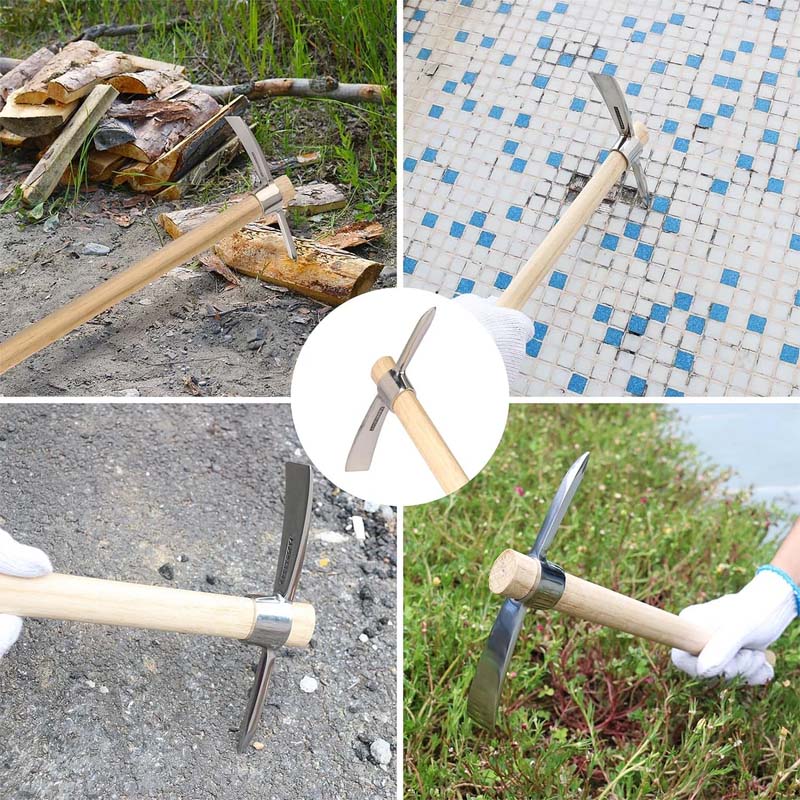 Rustfritt stål dobbelthodet hakke