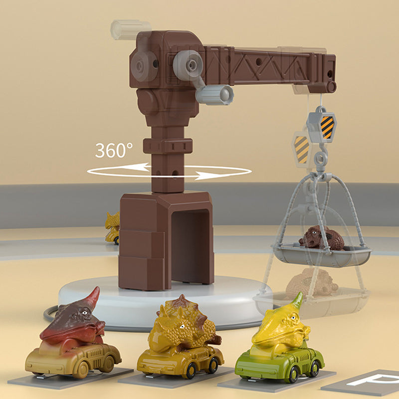 Nytt Dinosaur Transforming Engineering Truck Track Lekesett