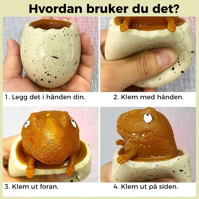 Klemmeleketøy med dinosauregg