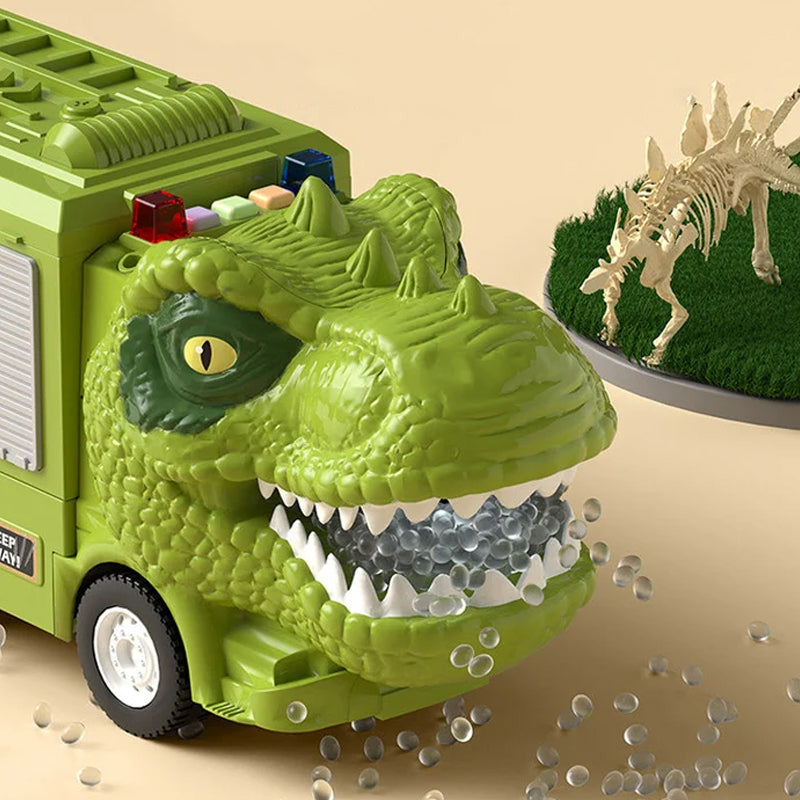 Nytt Dinosaur Transforming Engineering Truck Track Lekesett
