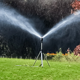 Roterende stativ sprinkler