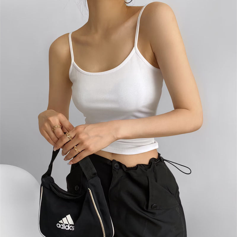 Uformell, enkel camisole-topp for kvinner
