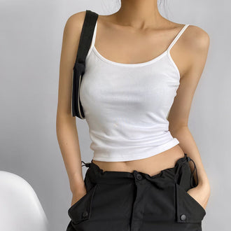 Uformell, enkel camisole-topp for kvinner