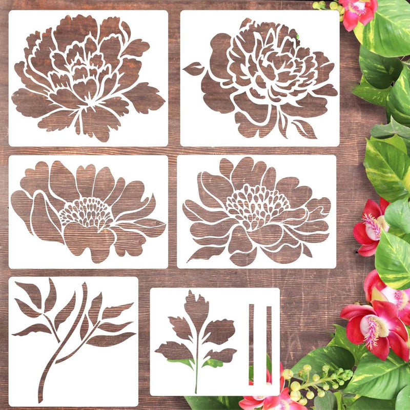 Hagegjerde store blomstersjablonger