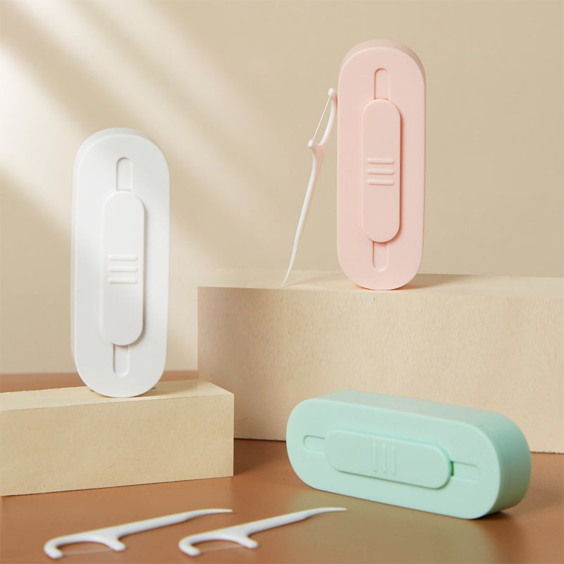 Bærbar Toveis Flossdispenser