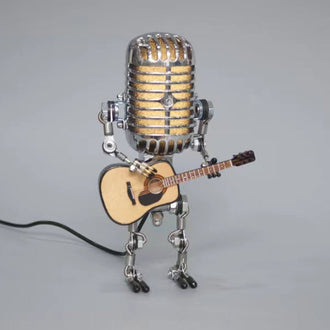 Vintage Design Mikrofon Robot Dekorasjon