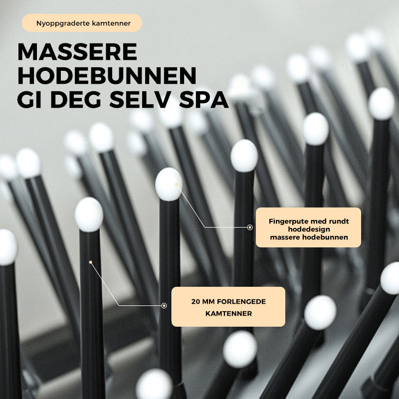 Reise sammenleggbar speil hårbørste