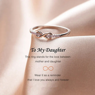 To My Daughter Infinity Ring