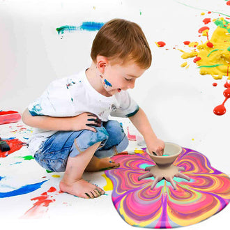 Helling av maling Blomst delt kunstbeger