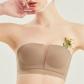 Anti-skli 3D løfte- og rynking i ett stykke sømløs BH