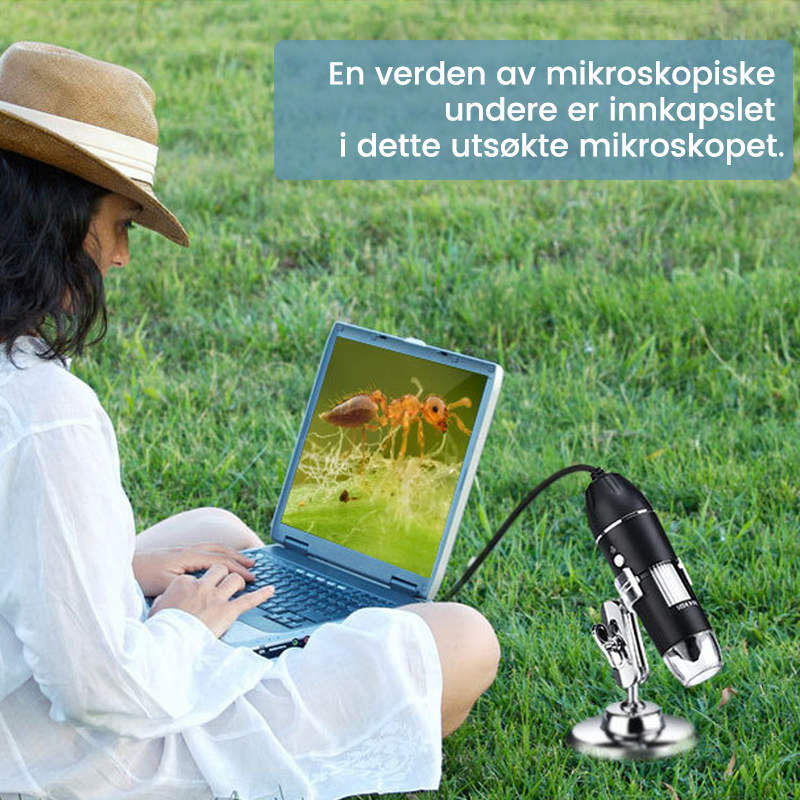 Bærbart, trådløst digitalt mikroskop