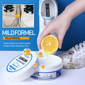 Rengjøringskrem for hvite sko