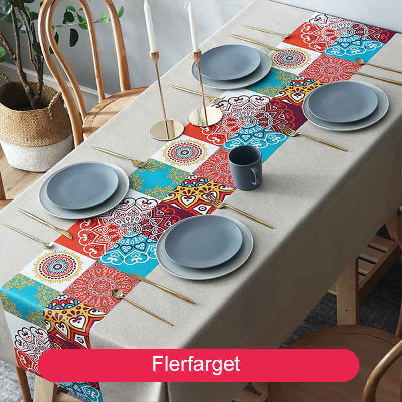 Vanntett og oljesikker dekorativ duk