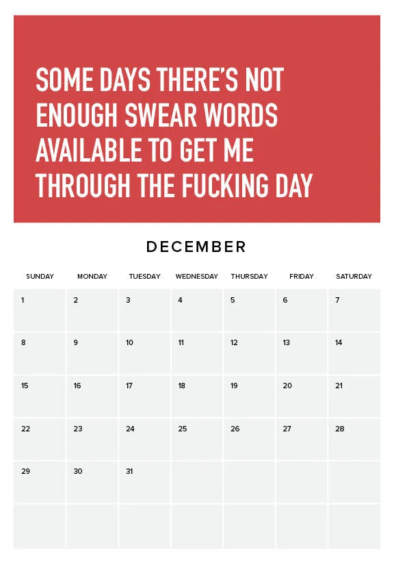 Det er vanskelig å være voksen 2024 Kalender