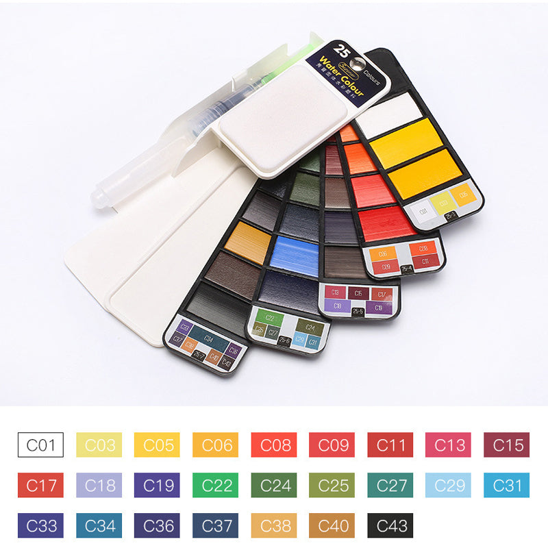 Solid Gouache Pigment Palette - la kreativiteten tale!