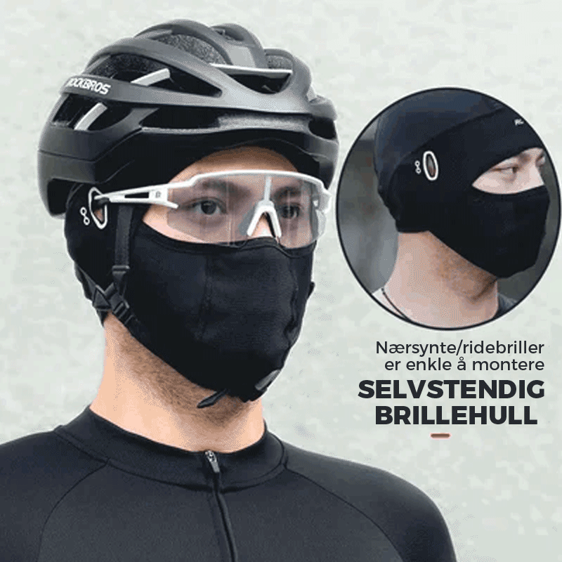 Ice silk face protection cycling hood