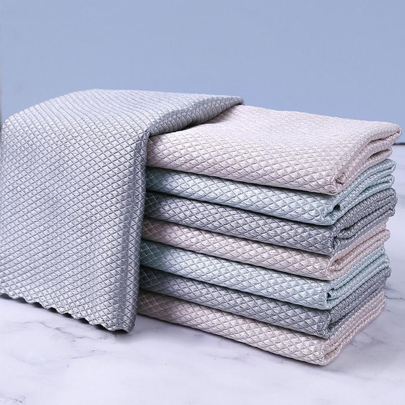 Fiskeskjell Mikrofiber Polering Rengjøringsklut 5 stk