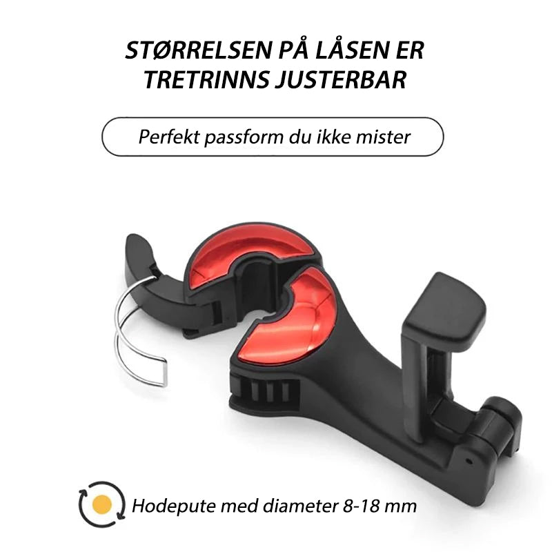 Knagg til Nakkestøtte i Bil