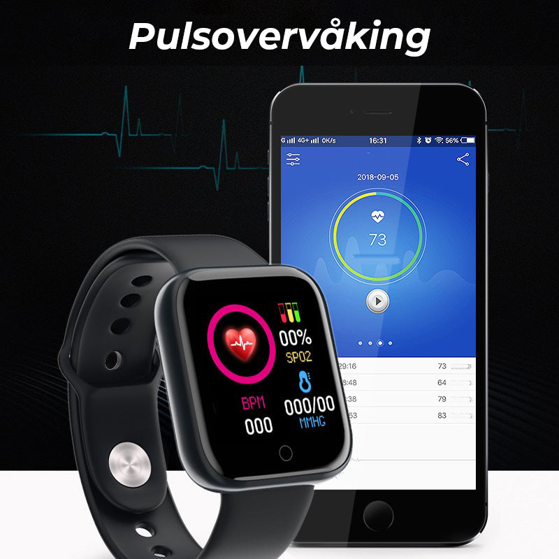 Smart Klokke med Pulsmåler