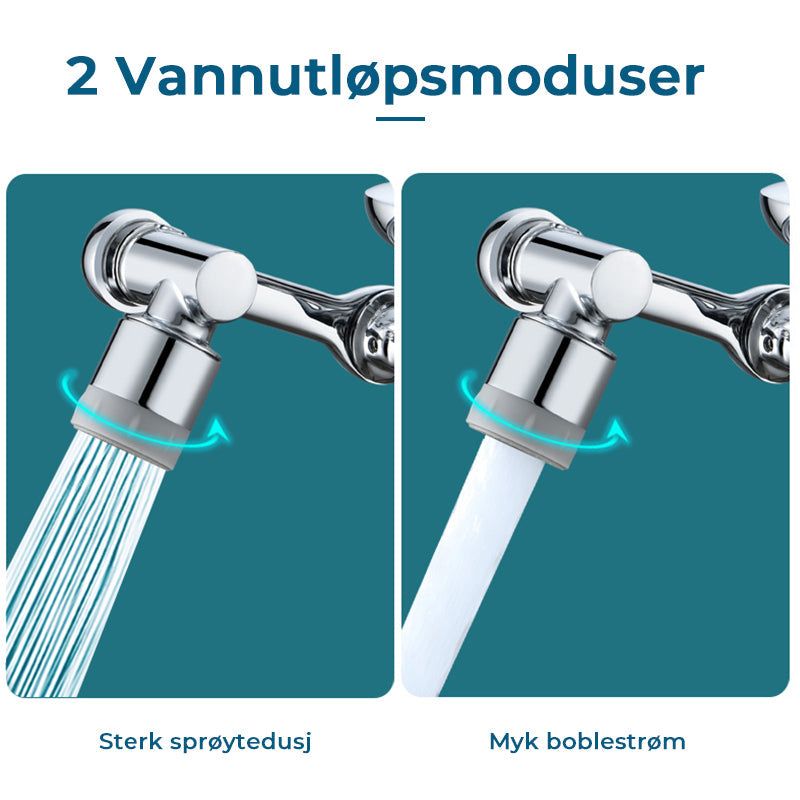 Saker 1080° roterende vannkran adapter