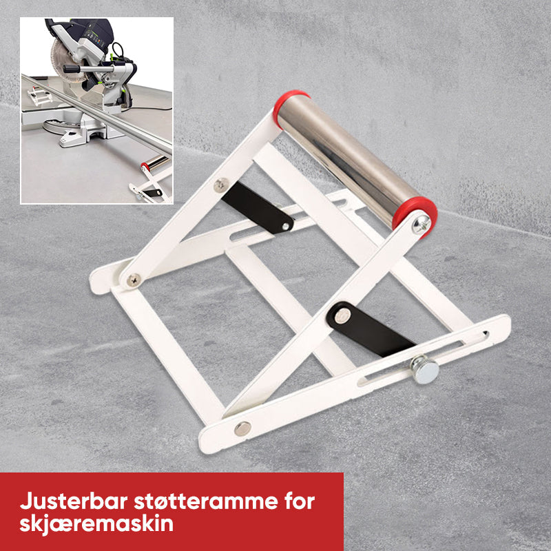 Justerbar støtteramme for maskinen