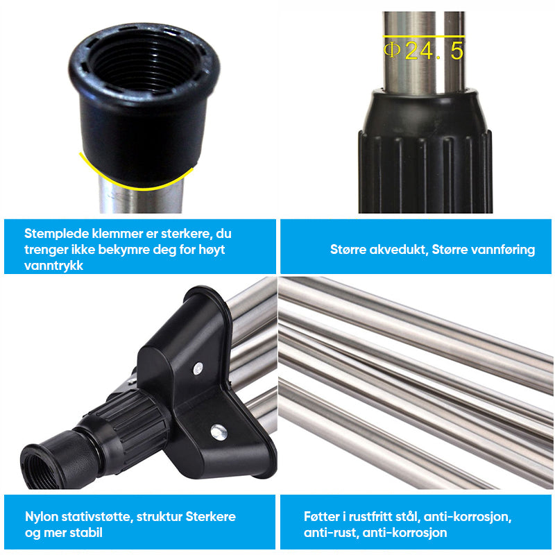 Roterende stativ sprinkler