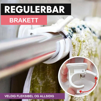 Spikerfrie justerbare stangbrakettholdere (2 stk)