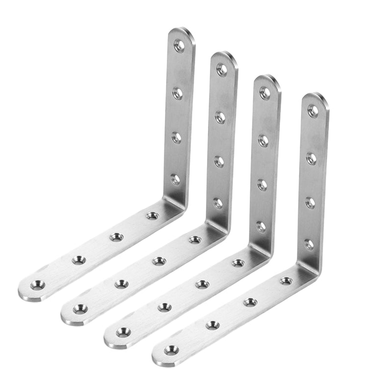 4-Pack Rustfritt Stål Hjørnestiver